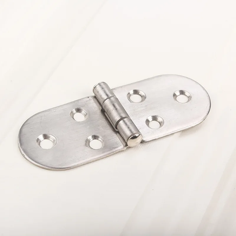 201 Stainless Steel Flush Hinges 180 degree Cabinet Hinges Door Semicircle Furniture Accessories 1PCS