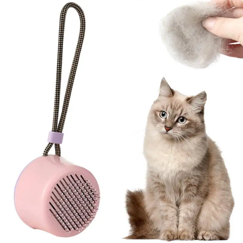 

Щетка для вычесывания собак и кошек, портативный инструмент для груминга домашних животных, расческа для вычесывания шерсти, триммер для собак и кошек, самоочищающийся уход