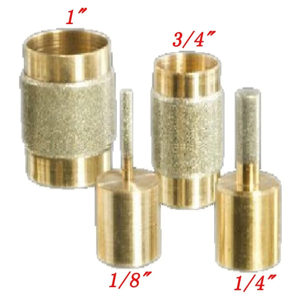 4 Standard Brass Grit Grinding Bits 1