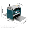 1850W 220V  Electric Planer Woodworking Power Tool Home Single-Sided Fully Automatic Desktop Machinery Wood Planer 4