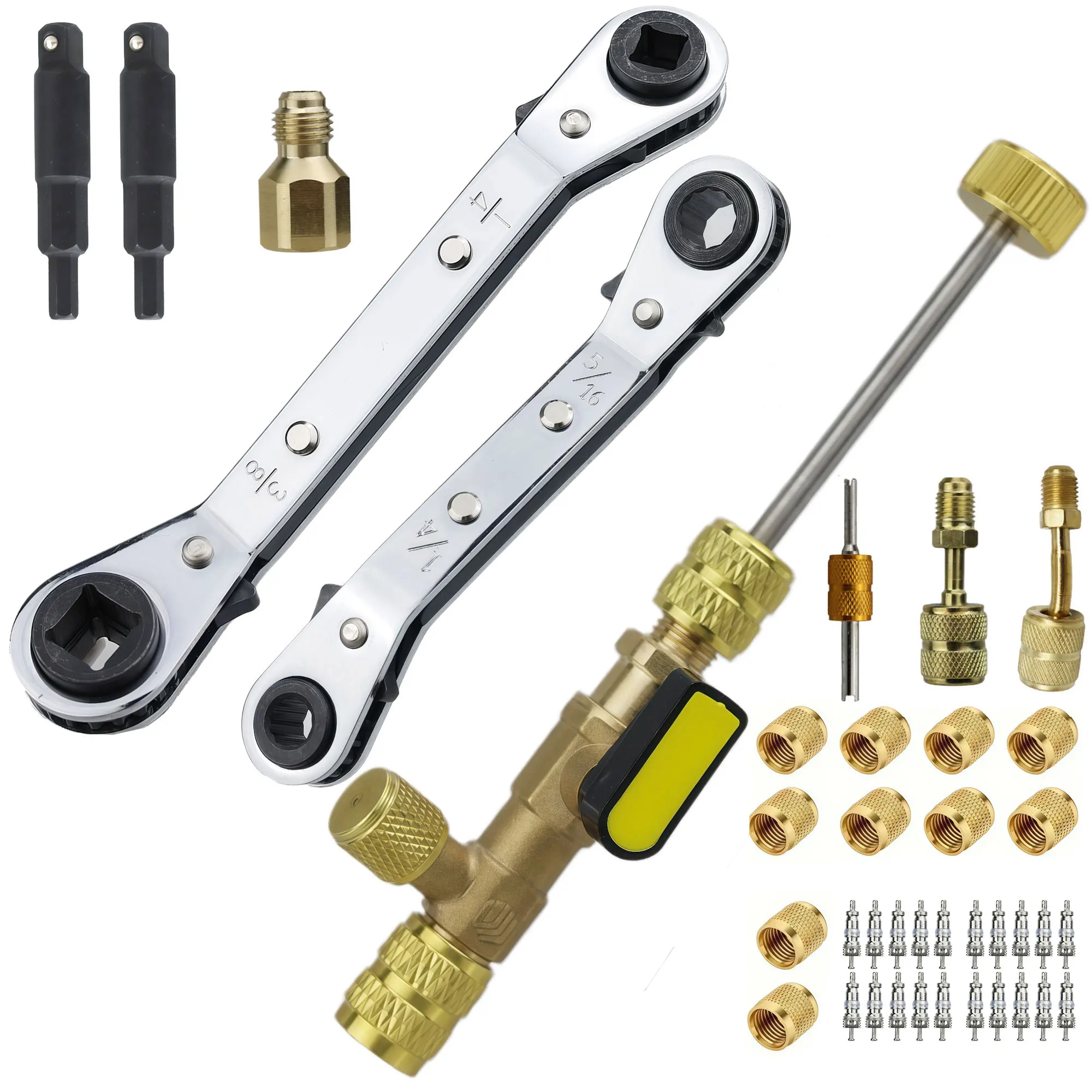 Dual-Port Valve Core Remover & Installer Tool Kit