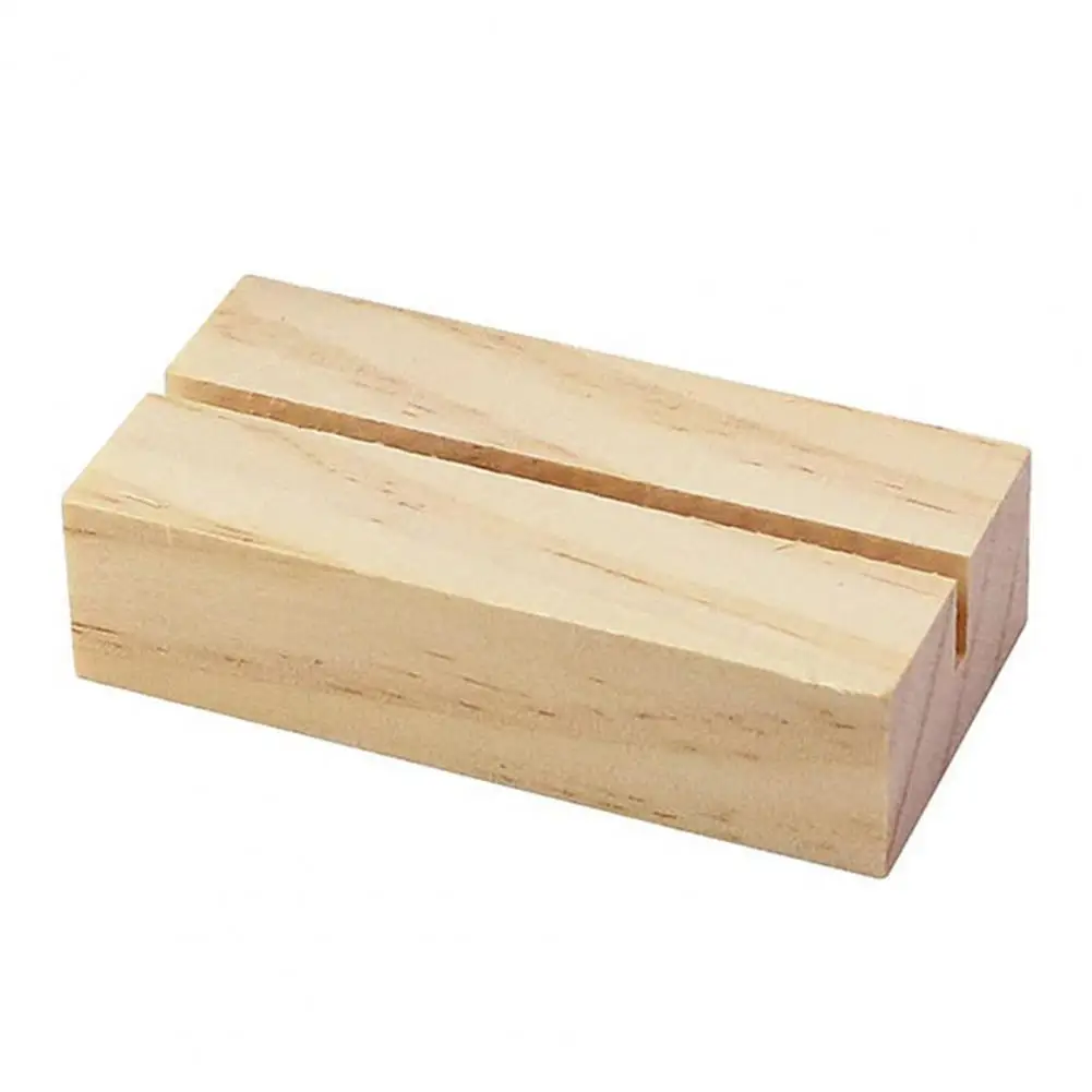 Wooden Card Holder Base High Strength Place Card Holder Postcard Business Bracket