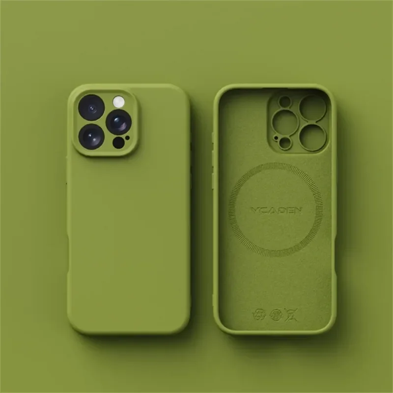 Luxury Liquid Silicone MagSafe-Compatible Phone Case - Wireless Charging Smooth Cover
