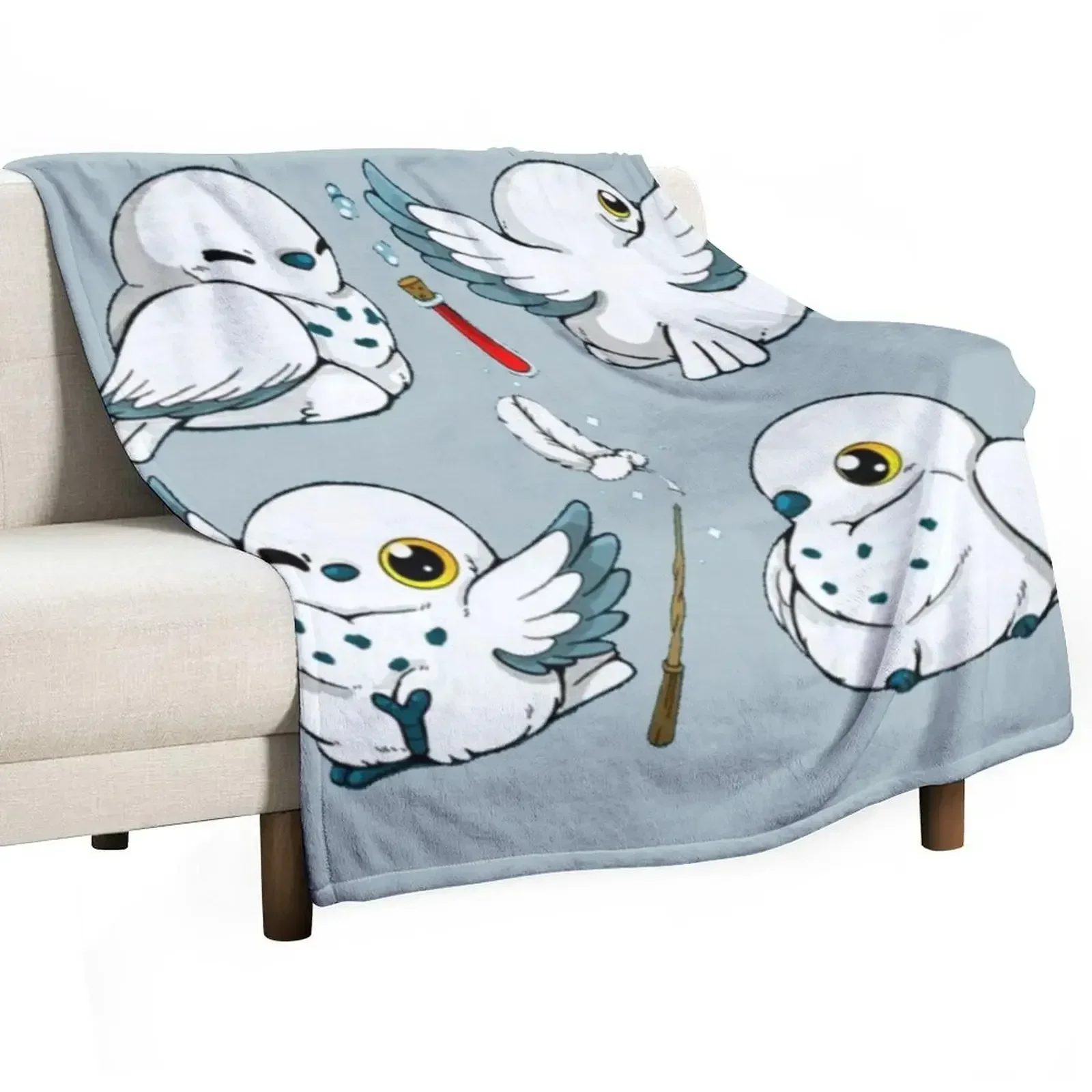 

cute n white owls Throw Blanket Bed Bed linens bed plaid Blankets