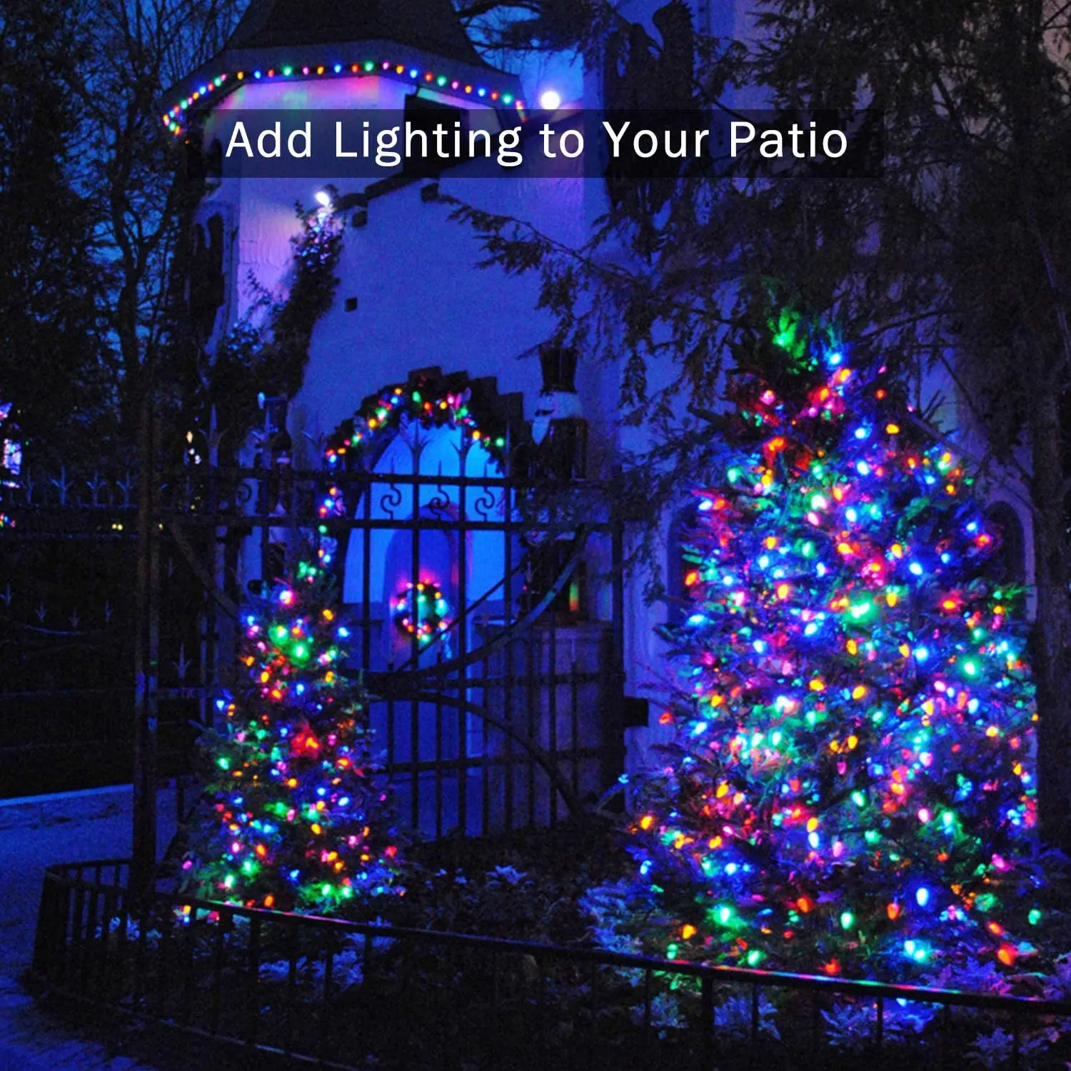 Xmas Solar Led String Lights Outdoor Waterproof Garland Festoon Fairy Lights For Holiday Party Terrace Garden Wedding Decoration