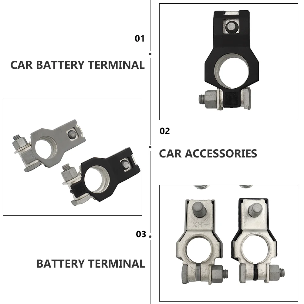Battery Terminals Clamps Car Connectors Vehicle Clamps Auto Terminal Clamps 1 Pair