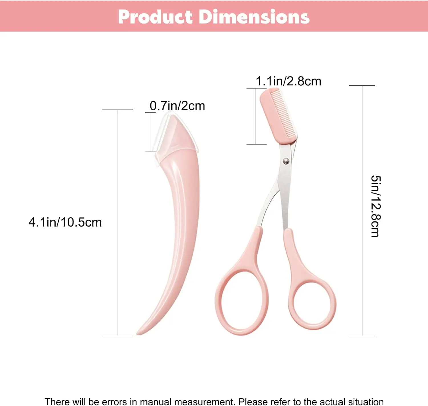 Eyebrow Trimmer Scissors Set with Comb Eyebrow Razor eyebrow scissors