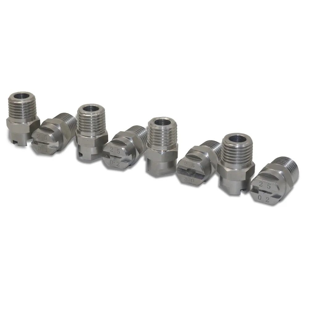 HVV Fan-shaped nozzle High pressure cleaning nozzle 1/4 outer wire Aperture Diameter 0.66mm 0.91mm 1.3mm 1.6mm Water gun nozzle 6
