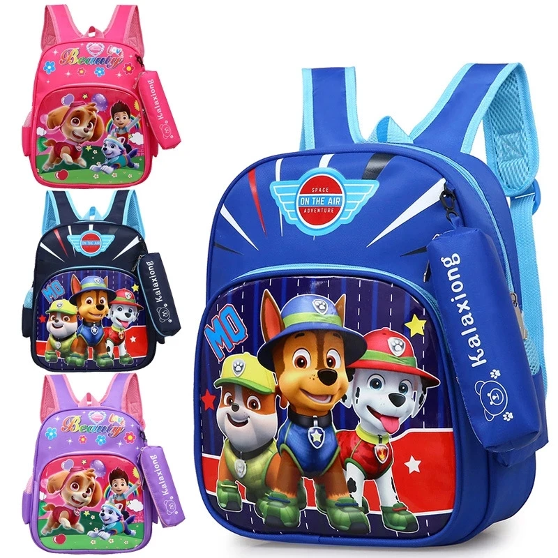 2022 Paw Patrol Cartoon Bag Anime Bambini Zaino Skye Everest Marshall Chase Ragazzi Ragazze Pat Patrouille Compleanno Zaino Giocattolo