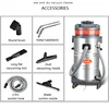 3000W 3 Motor 80L Red Colour Industrial Wet And Dry Vacuum Cleaner For Car Washing Factory Warehouse Heavy Dust 2