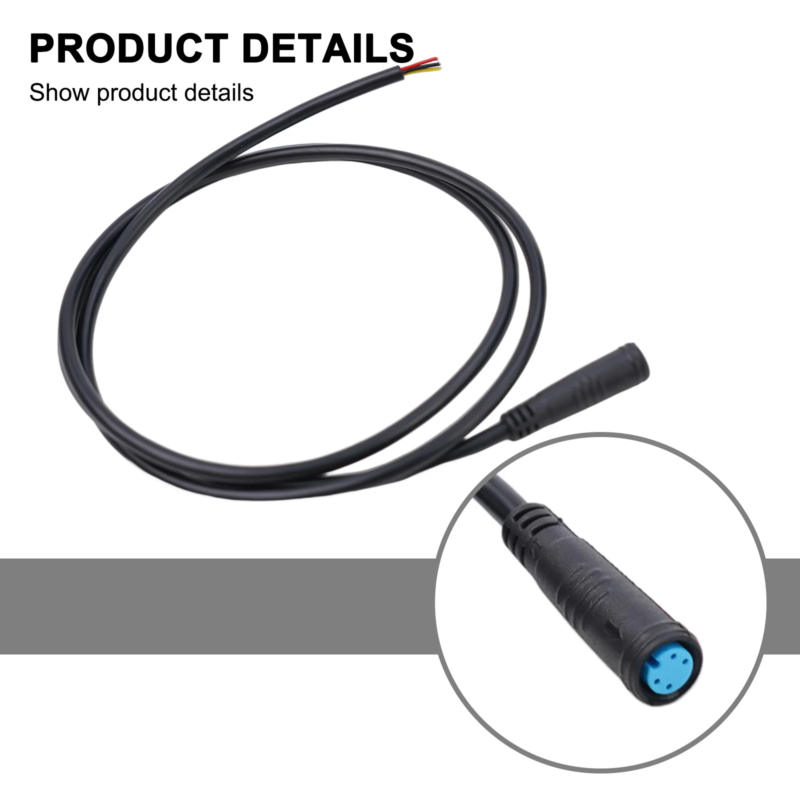 1pc 2 3 4 5 6 Pin Kabel Julet Grundlegende Stecker Wasserdichten Stecker Für Ebike Display Optional Weibliche & männliche Kabel Für E-Bike – Detail 18