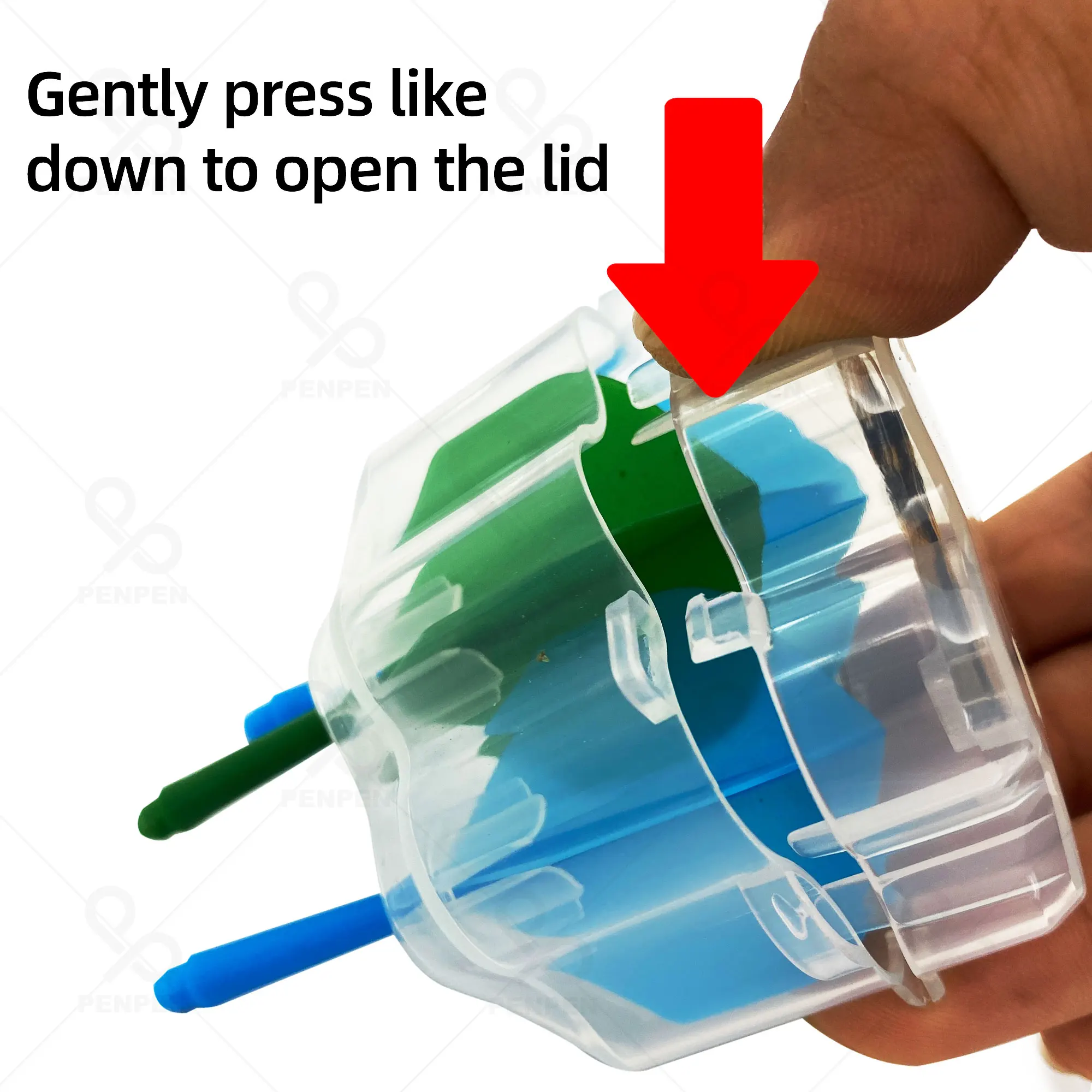 Enhanced Portable Mini Transparent Dart Box with Aluminum Hanging Clip – 4 Color Options