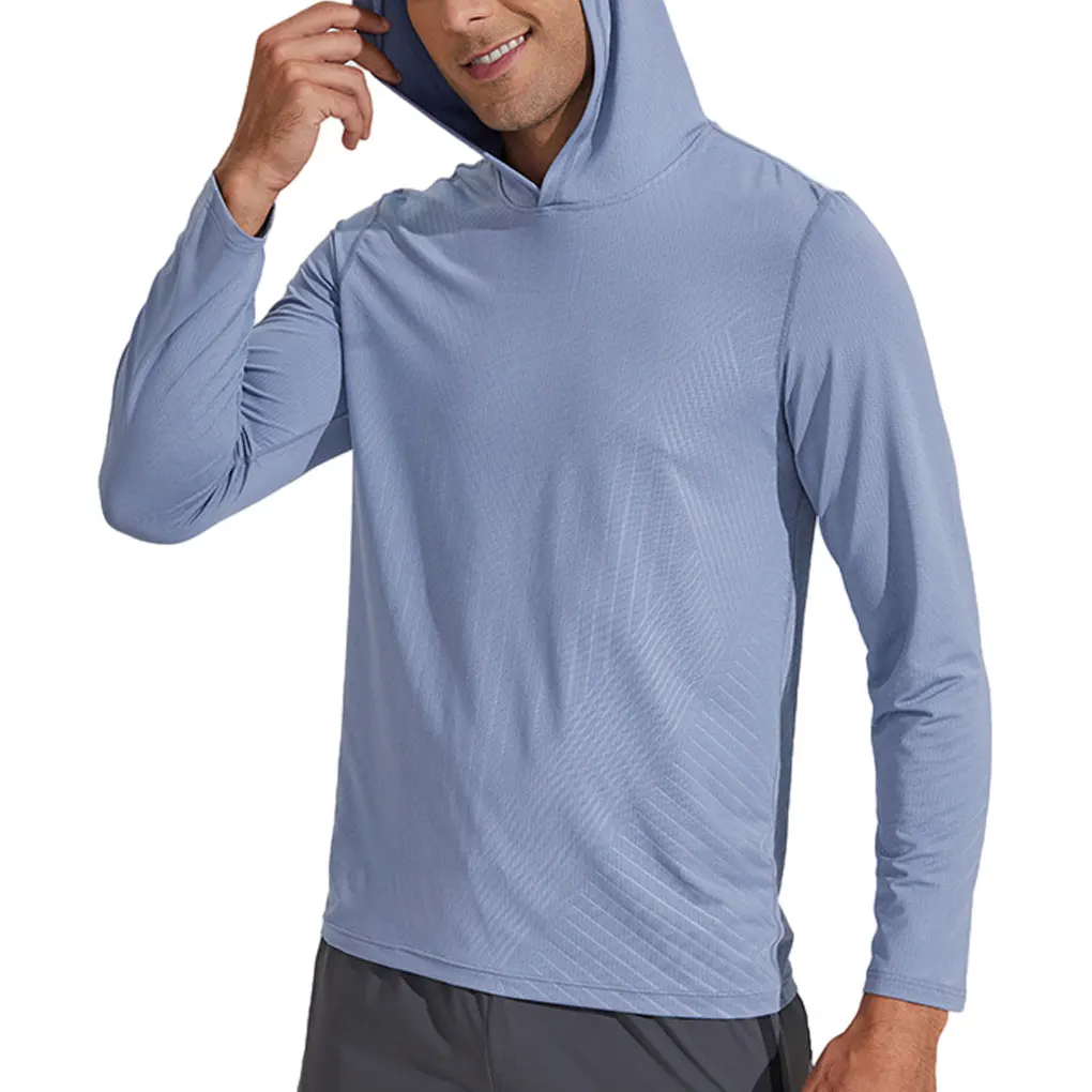 가벼운 소매 후드티, 활동적인 라이프 스타일용, 운동 및 스포츠 중 편안한 체재