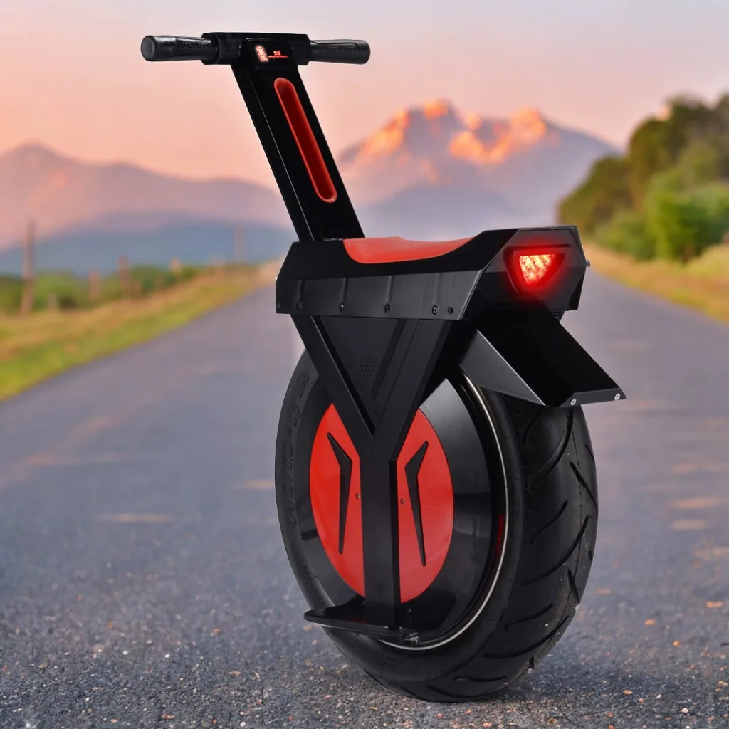 60V 500W 4AH 8ah 12AH Electric Scooter Unicycle 17inch Fat Tyre Top Speed 20kmh Range 56-64km Mobility Light Weight Unincycle