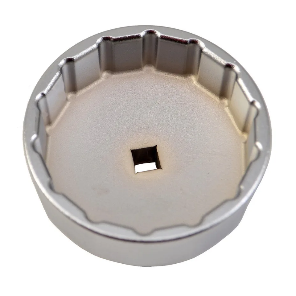 Chiave Per Filtro Olio Universale 74 Mm 14 Scanalature In Alluminio Per Mercedes - Attrezzo Smontaggio Filtro Olio Auto
