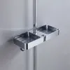 Shower Shelf Without Drilling Bathroom shelf With Hooks Shampoo Holder Toilet Storage Shelf Shower Tray Bathroom Accessories 2