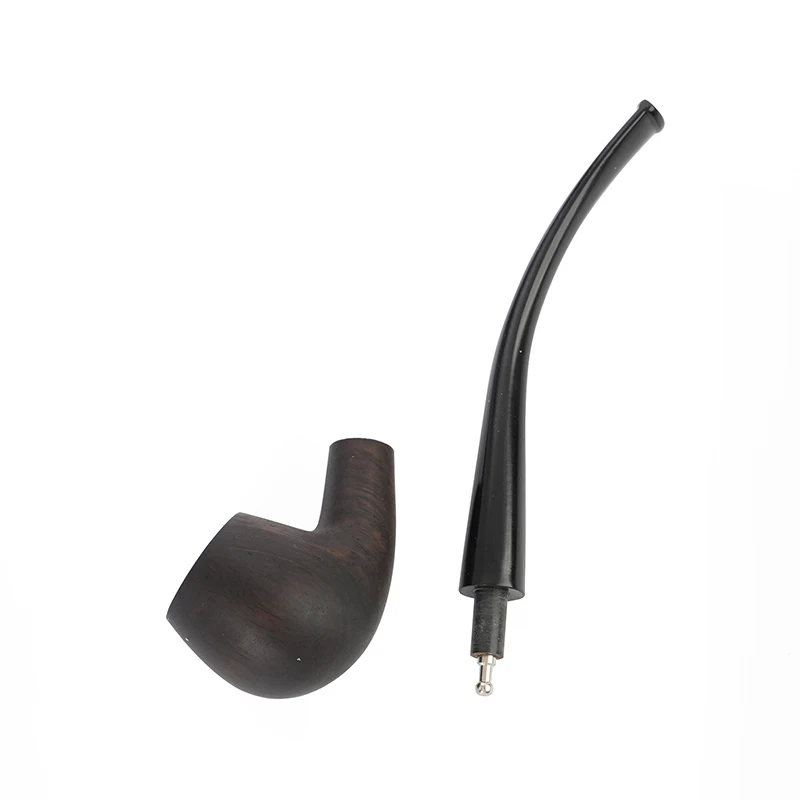 17cm long tobacco pipe church pipe sandalwood bowl acrylic mouth Father's Day gift no filter solid wood smoking