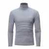 New High Quality Men'S Sweater Cotton Sweater Men'S Pullover Half High Collar Soft And Warm Knitted Men'S Slim Fit Knitwear 1