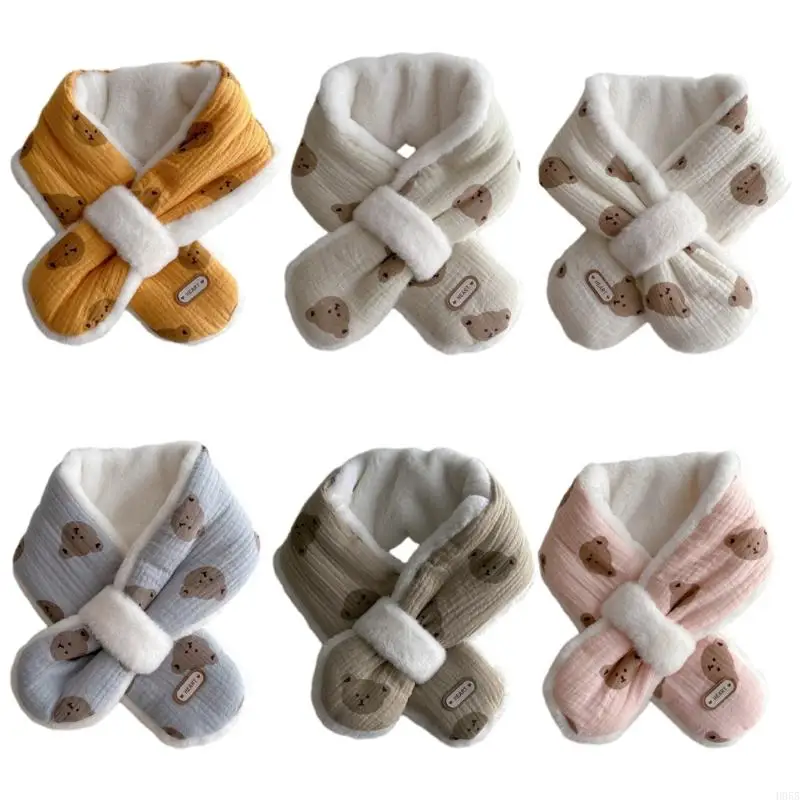 H055 Cartoon Baby Scarf Autumn Winter Baby Neck Scarf Warm Boys Girls Neckerchief
