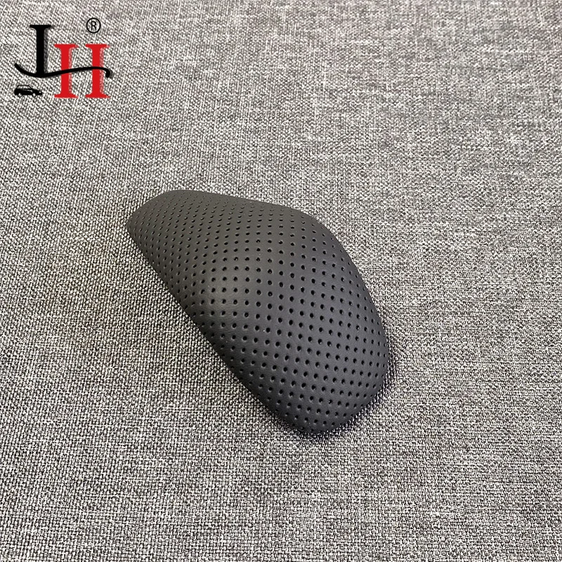 블랙 탄소 섬유 목재 색상 기어 변속 노브, 가죽 부트 게이터 LHD, 아우디 A6 C7 2016 2017 2018 전용