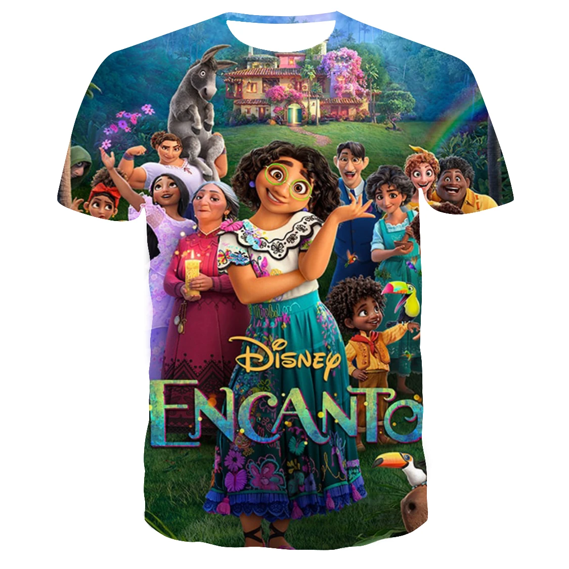 

Disney Encanto T Shirt Kids Streetwear Short Sleeve Children's Tshirts Boys Girls Tops Men Women Clothing T-shirt