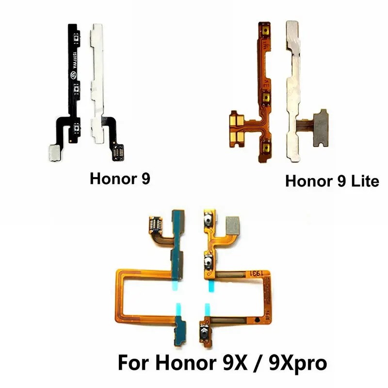 

New Power on/off & volume up/down buttons flex cable Replacement for Huawei Honor 9 9X 10 Lite