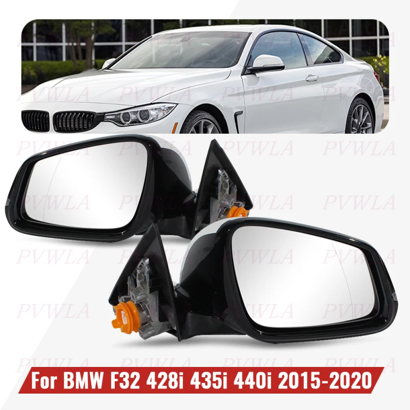 BMW 4 시리즈 F32 428i 435i 440i 2015 2016 2017 2018 2019 2020용 5핀 파워 폴드 사이드 미러, 리어 미러 어셈블리 51167285217