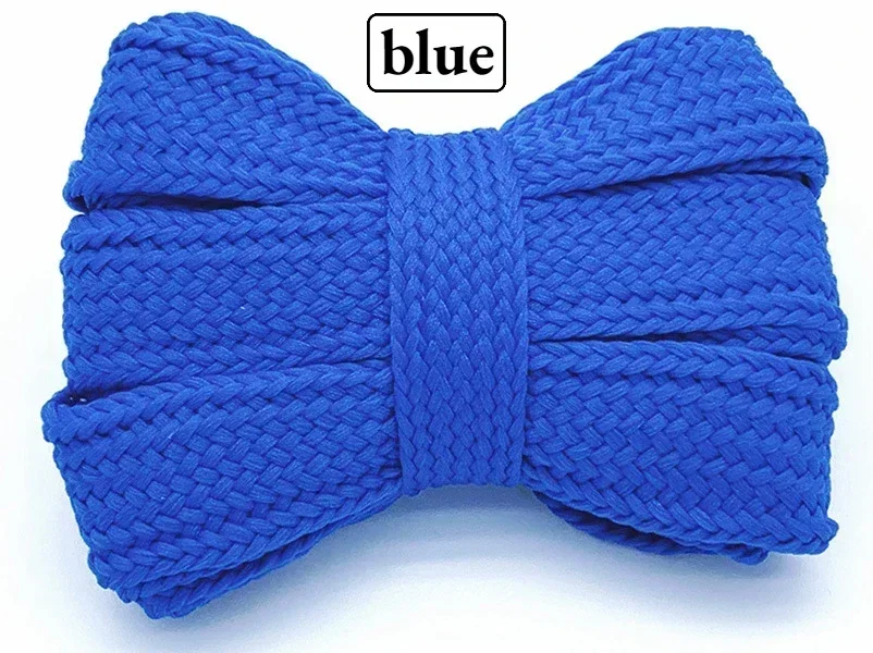 Premium Quality Colored Flat Soft Laces for Sneakers - 2cm Wide, Thickened Design