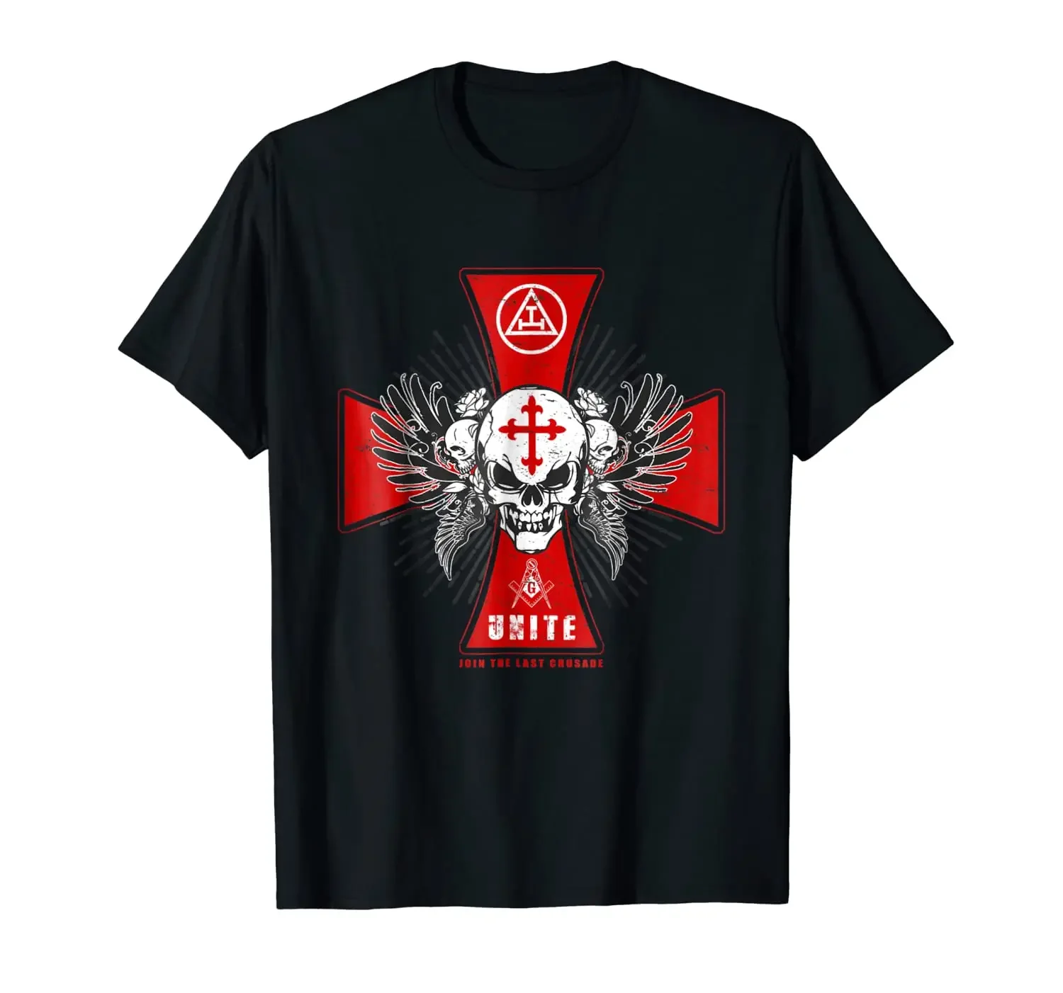 

Join The Last Crusade. Unique Knights Templar Crusader Cross Badge T-Shirt. Summer Cotton Short Sleeve O-Neck Mens T Shirt New