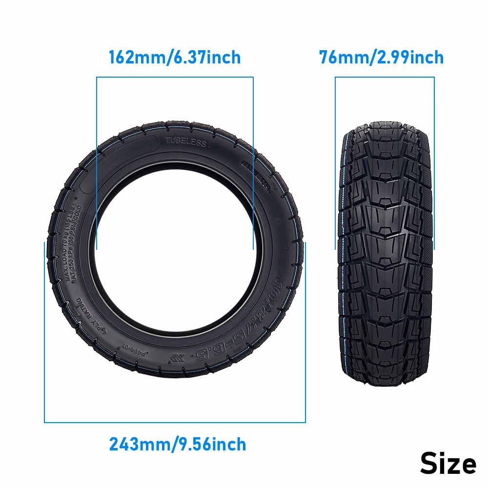 Tubeless Tire 10X2.75-6.5 Off Road Tyre for KuKirin G3 Electric Scooter Vacuum Tire Replacement Accessories