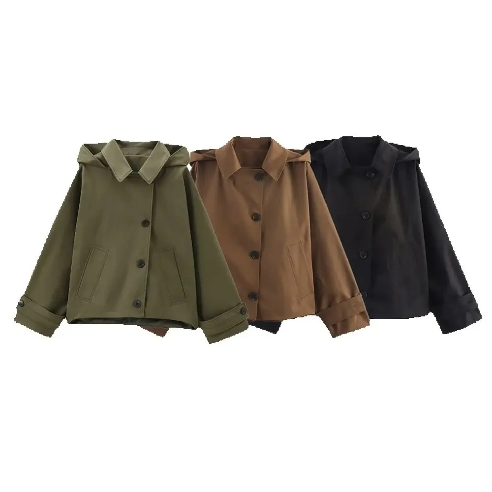 NONE Trenchcoat mit Kapuze und einreihiger Knopfleiste 6