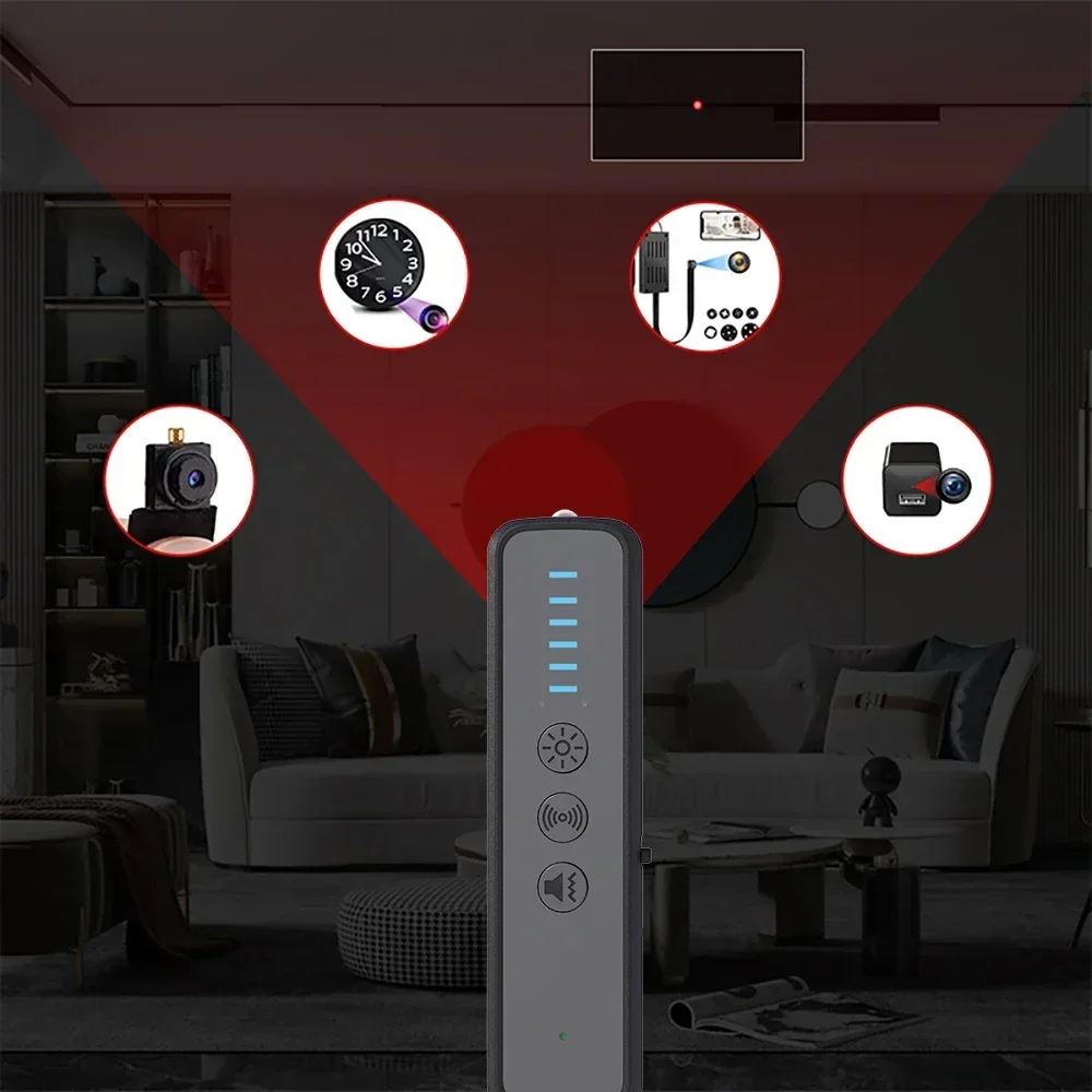 PEGATAH Portable Infrared Camera Detector Hotel Anti Peeping Device Professional Intelligent Wireless GPS Signal Detector