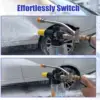 Pressure Washer Dual-Connector Wand Tool 1/4" Quick Connect Switch Double Tip Attachment for Foam Cannon And Spray Nozzle 3