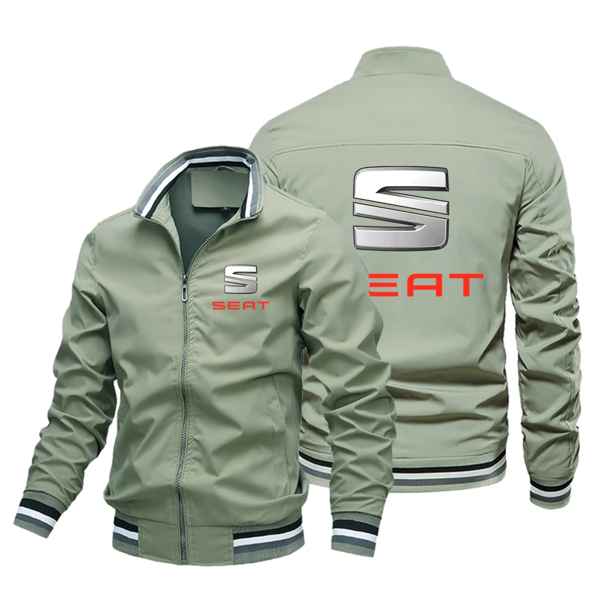 Men's Clothing SEAT Car Jacket Hip-hop Street Trench Coat Motorcycle Men's Waterproof Jacket Cycling Clothing