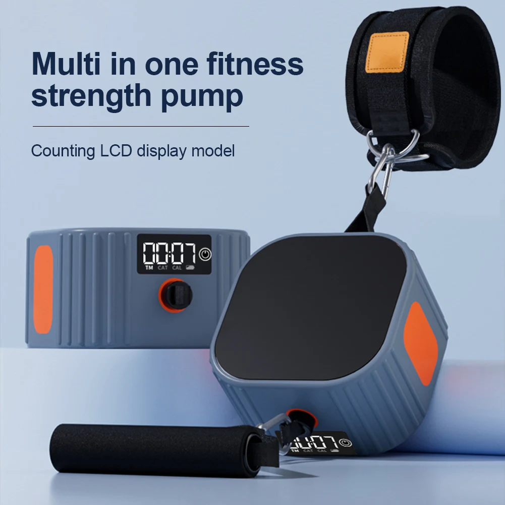 Multifunctional Fitness Pump Fitness Equipment Strength Training Puller Adjustable Resistance Rowing Machine for Gym Workout ﻿