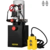 VEVOR Hydraulic Pump Double Acting Hydraulic Power Unit 4L Steel Tank Hydraulic Pump Power Unit 12V for Dump Trailer Car Lifting 1