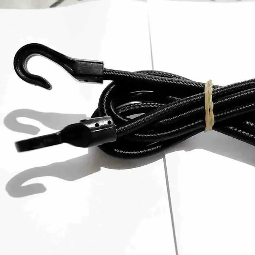 Ratchet Tie Down Belts 1m/1.5m/2m Heavy Duty Elastic Bungee Shock Cord Strap Stretch Plastic Hook Car Luggage Tent Kayak Boat Canoe Bikes Rope Tie