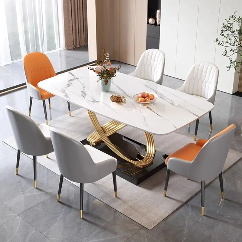 

Salon Kitchen Dining Tables Coffee Restaurant Modern Nordic Dinner Dining Tables Desk Marble Muebles Para El Hogar Furniture