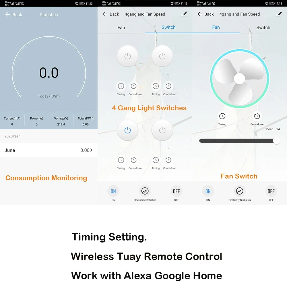vidro painel toque medicao energia remoto por alexa google casa 03
