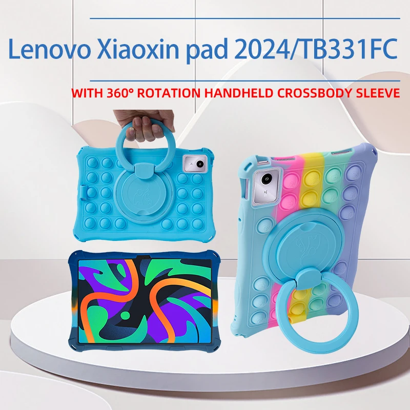 Kids  Case - 360° Rotating Stand, Soft Silicone Shell