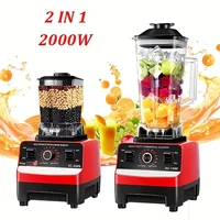 Robot culinaire puissant 2000W pour smoothies glacés, pour la cuisine, mixeur commercial haute puissance, mélangeur stationnaire, extracteur de jus, blender sans BPA 1