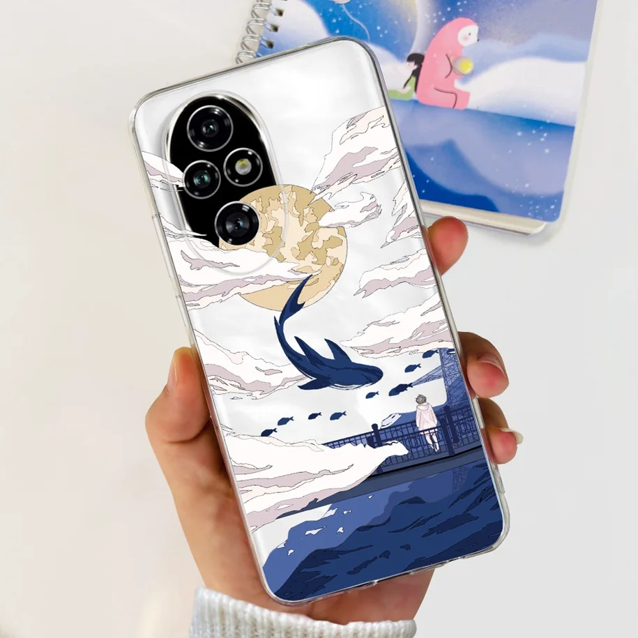 Clear Tulip Flower Soft Silicone Phone Case - Fashionable Protective Cover