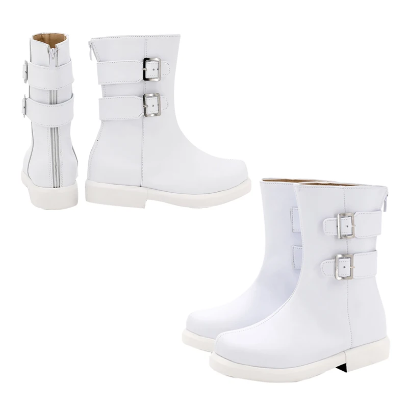 

Anime Tokyo Revengers Mikey Sano Manjiro Cosplay White Shoes Costumes Accessory Male Short Boots Set Props Halloween Party Suit