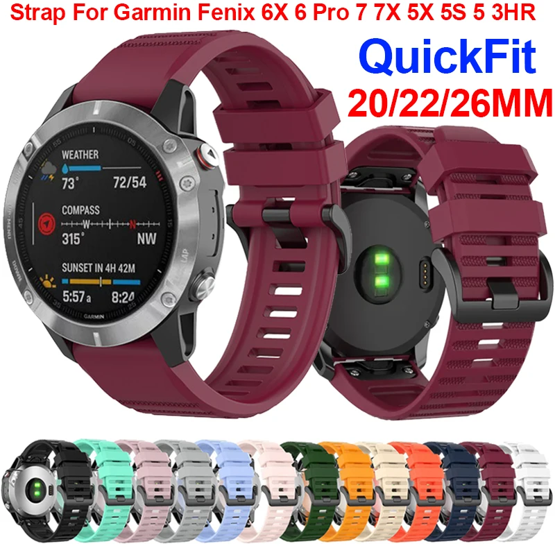 Versatile Silicone QuickFit Watch Band Strap - Available in Multiple Sizes