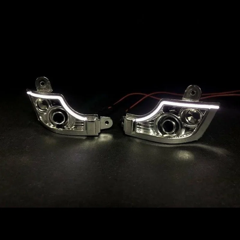Front Daytime Driving Lights Lamp for 1/14 TAMIYA Truck Tractor Benz 56335 56348 Actros RC Crawlers Cars DIY Upgrade Parts