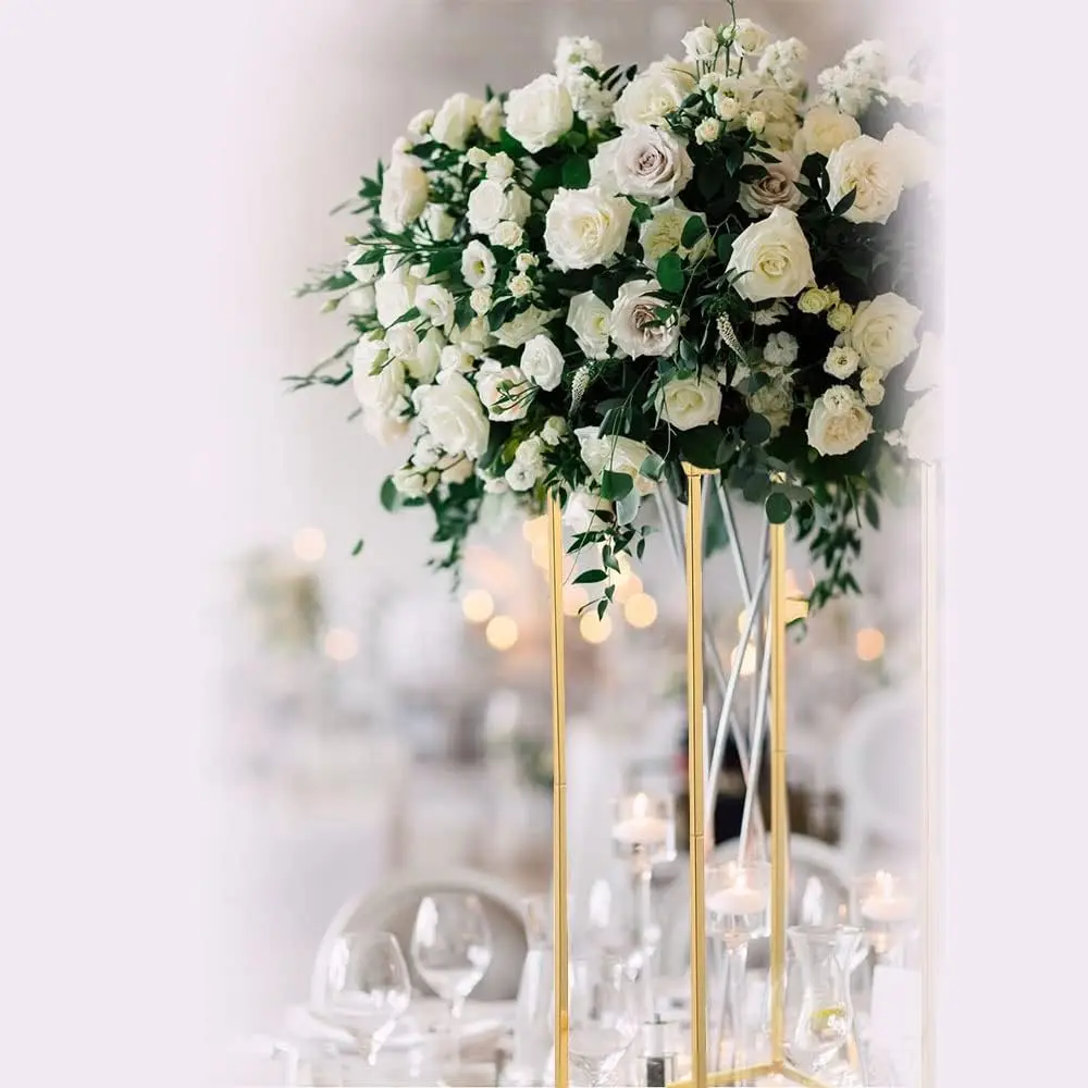 Gold Flower Stand Centerpieces 5