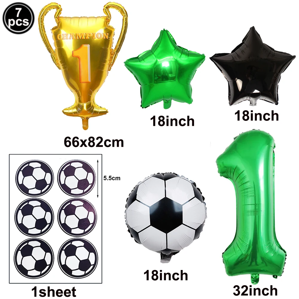Soccer Balloons 8th Birthday Decor for Boys Soccer Birthday Party Supplies Football Party Balloon Soccer Sports Theme Party