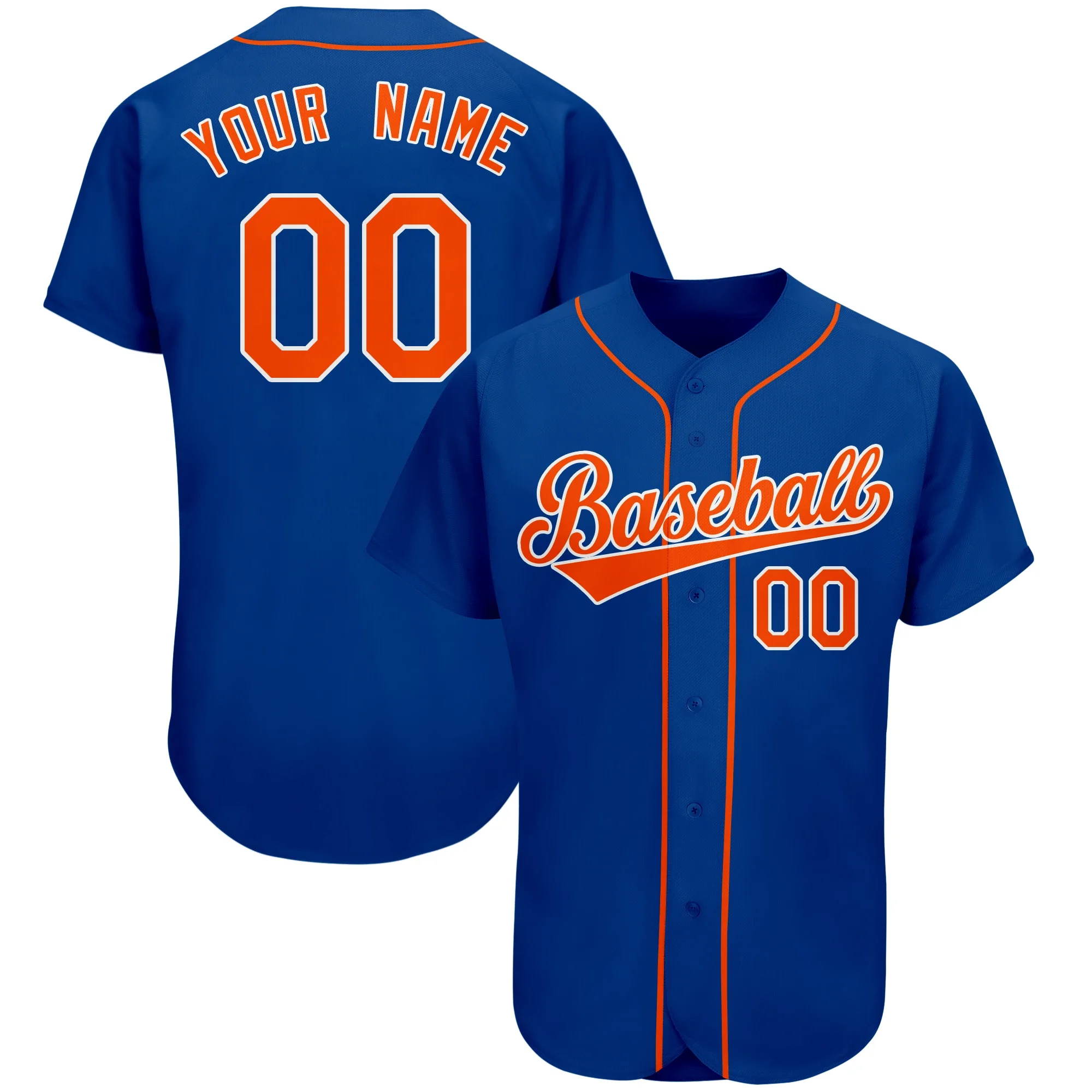 Baseball Jersey Full Sublimated Team Name/Numbers Make Your Own Softball V-neck Shirts for Men/Kids Outdoor Game Big size