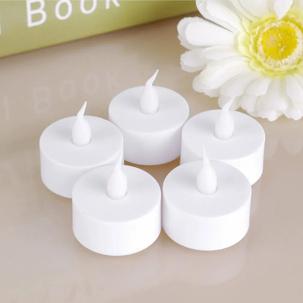 

LED Candle Light 6pcs Halloween Valentine's Day Wedding Table Cake Party Decoration Holiday Mood Candle Light