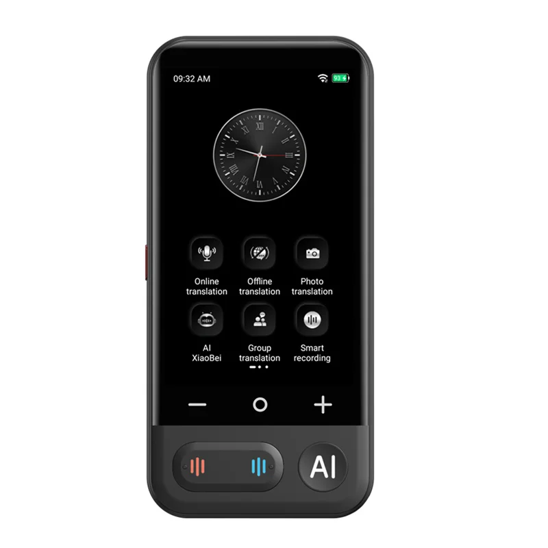 AI Intelligent Voice Real Time Z16 Translator Machine 139+ Multi Online Languages 4 Inch Big Screen Portable Offline Tradutor